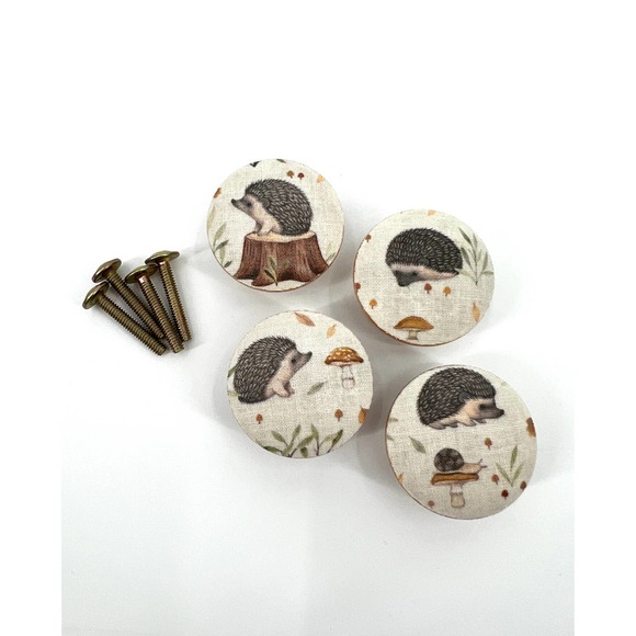Hedgehogs Drawer Knob Pulls Handles Dresser Nursery Kids Room Baby Shower - Picture 4 of 4
